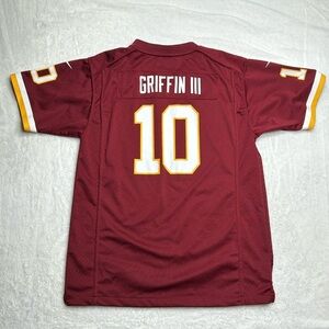 NFL redskins Jersey youth boys size XL 18 20 red yellow number 10 Griffon iii 3